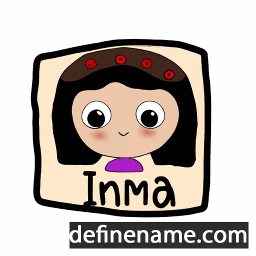 cartoon of the name Inma