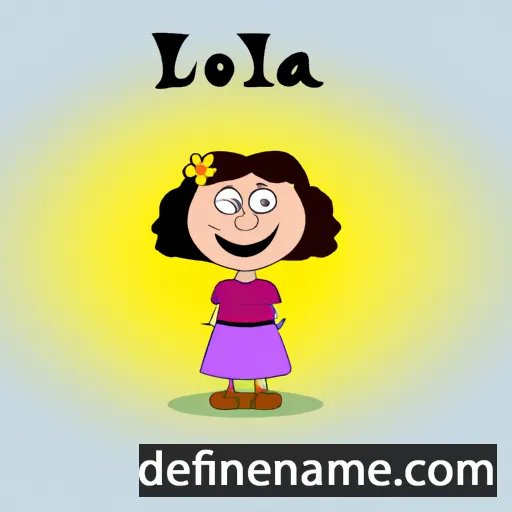 cartoon of the name Iola