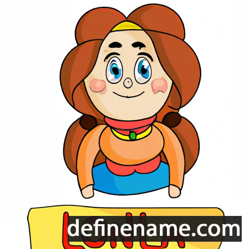 cartoon of the name Ionela