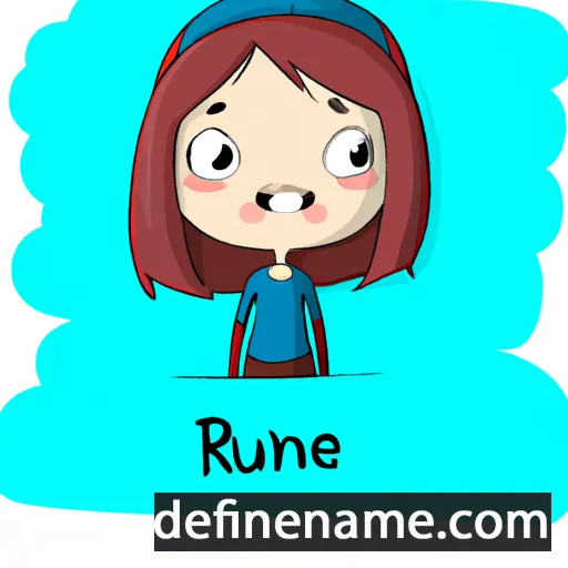 cartoon of the name Irune