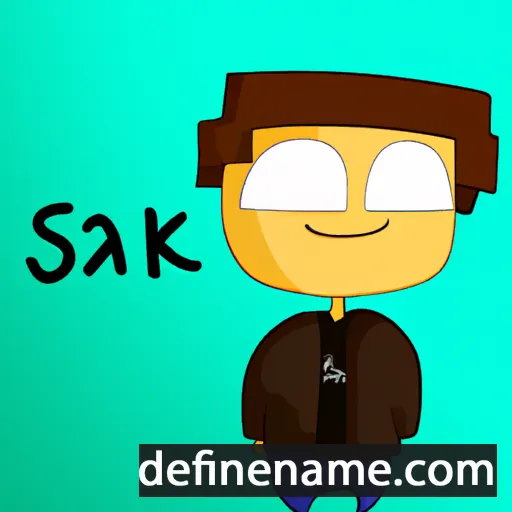 cartoon of the name Isaak