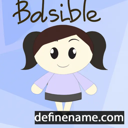 cartoon of the name Isabell