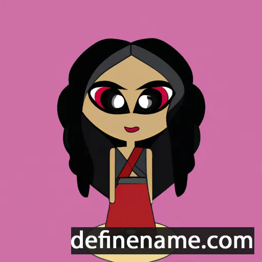 cartoon of the name Ishani