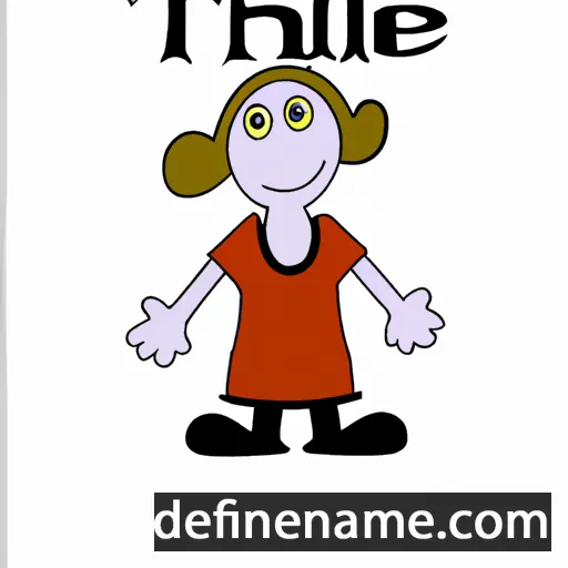 cartoon of the name Ithiel