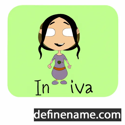 cartoon of the name Iva