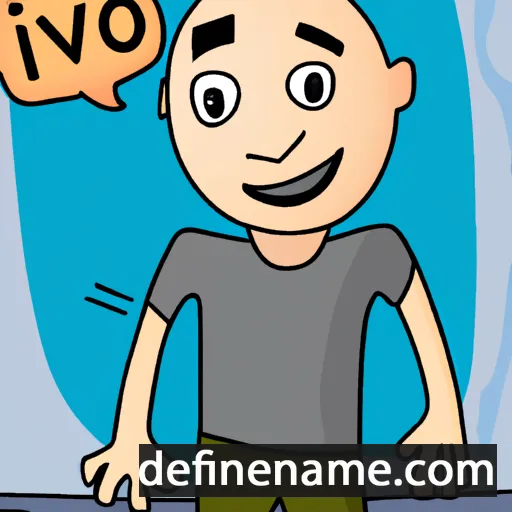 cartoon of the name Ivo