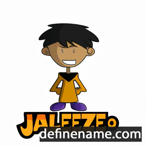 cartoon of the name Jahzeel