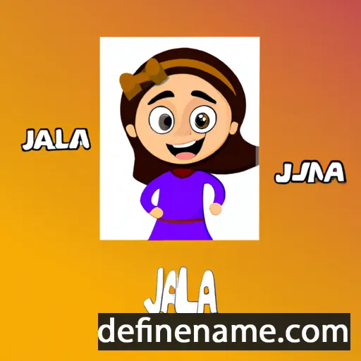 cartoon of the name Jalila