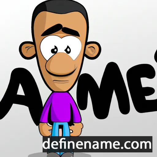 cartoon of the name Jameel