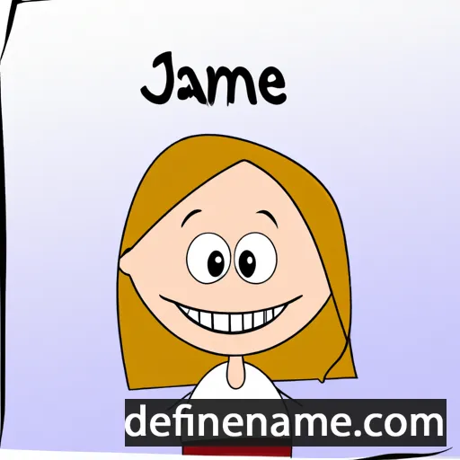 cartoon of the name Jamie