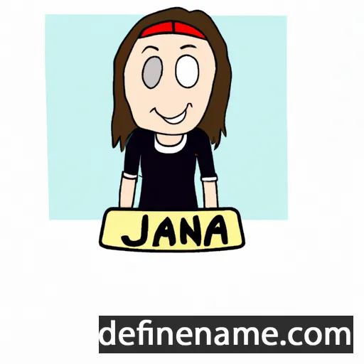 cartoon of the name Jana