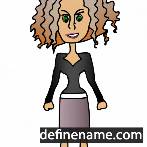 cartoon of the name Janel