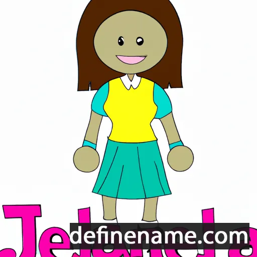 cartoon of the name Janella