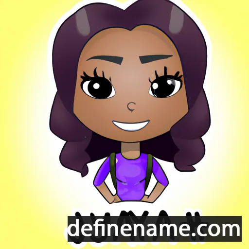 cartoon of the name Janiya