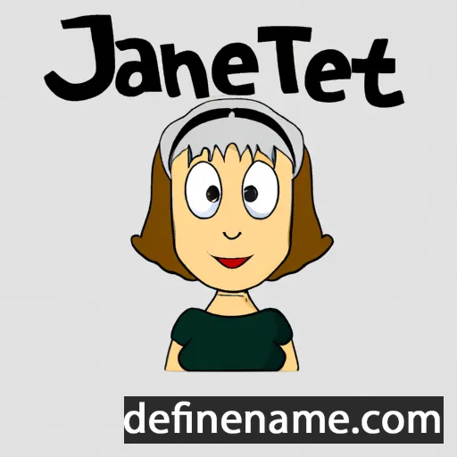 cartoon of the name Jannette