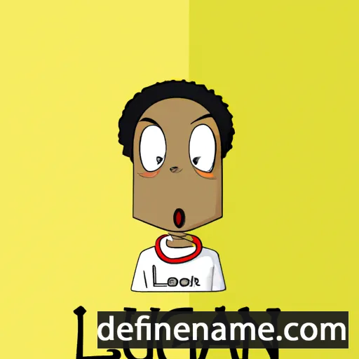 cartoon of the name L'quan