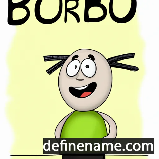 cartoon of the name Ľubor