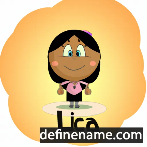 cartoon of the name Llicia