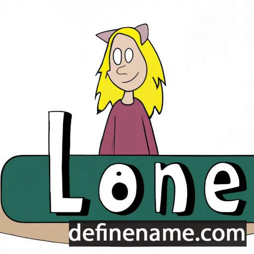 cartoon of the name Lønne