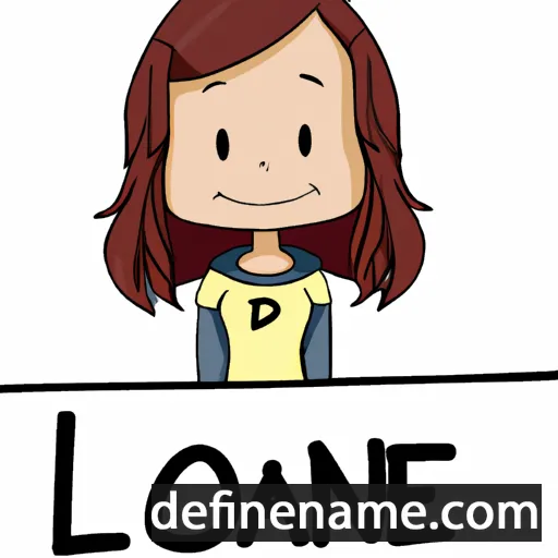 cartoon of the name Loanne