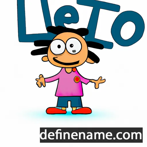 cartoon of the name Loeto