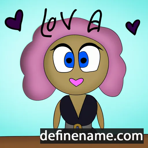 cartoon of the name Loeva