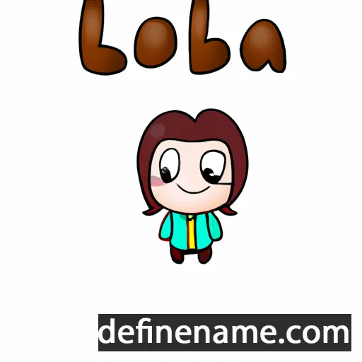 cartoon of the name Loja