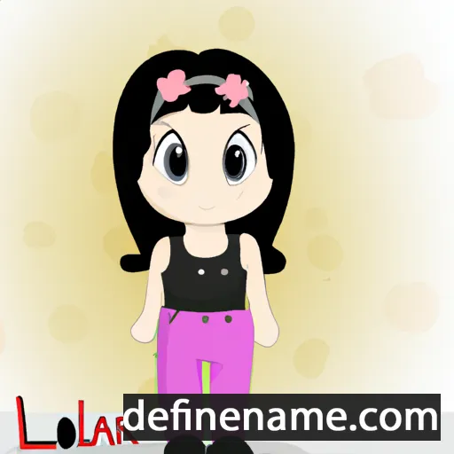 cartoon of the name Lolimar