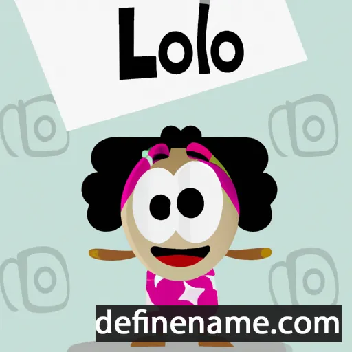 cartoon of the name Loló