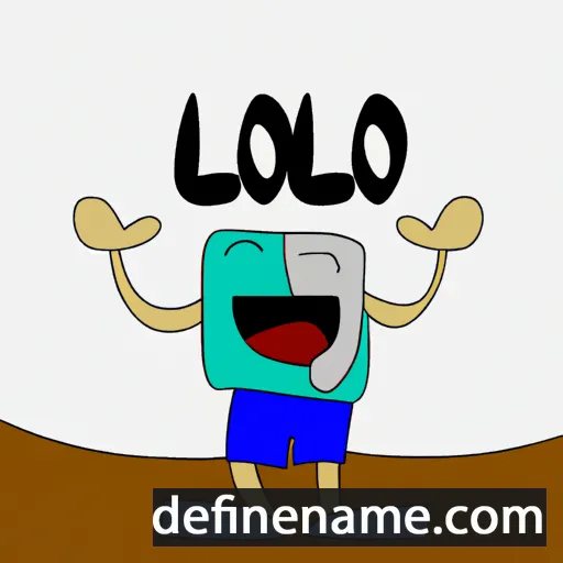 cartoon of the name Lolo