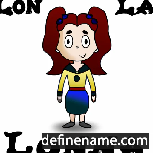 cartoon of the name Lonna