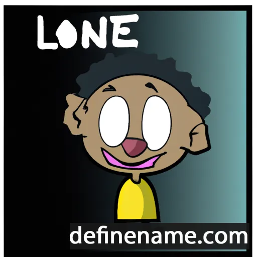 cartoon of the name Lonnel