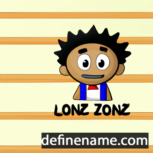 cartoon of the name Lonzie