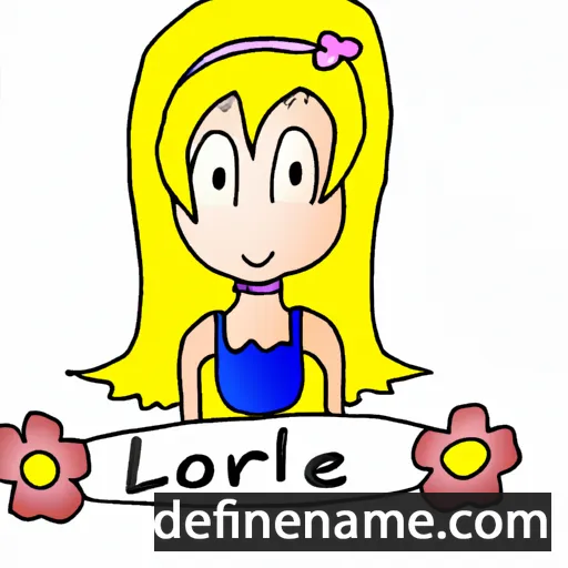 cartoon of the name Loralie