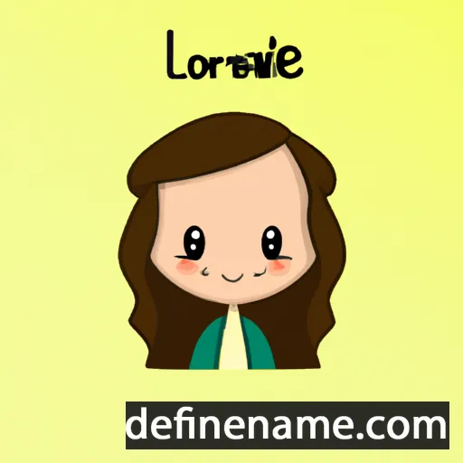 cartoon of the name Loranelle