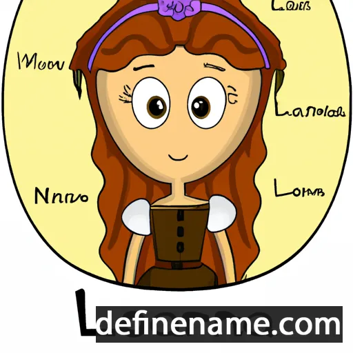 cartoon of the name Loranna