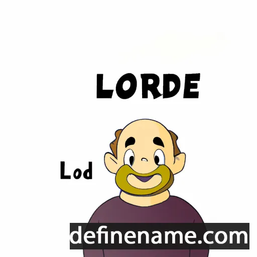 cartoon of the name Lordie