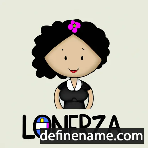 cartoon of the name Lorencia