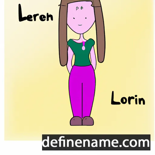 cartoon of the name Loreni