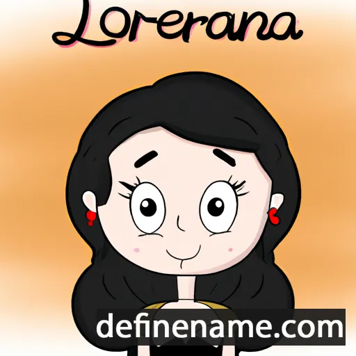 Lorenia cartoon