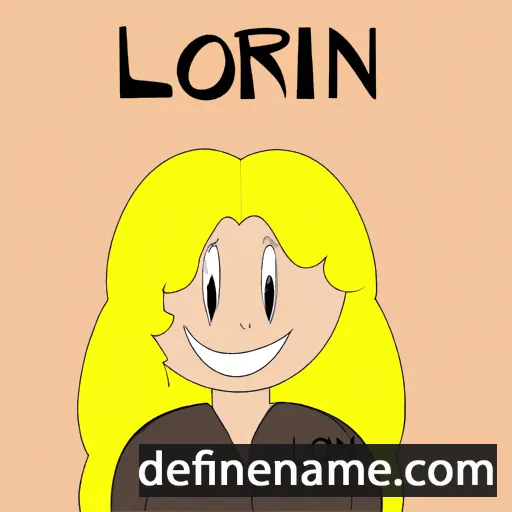 cartoon of the name Loriann