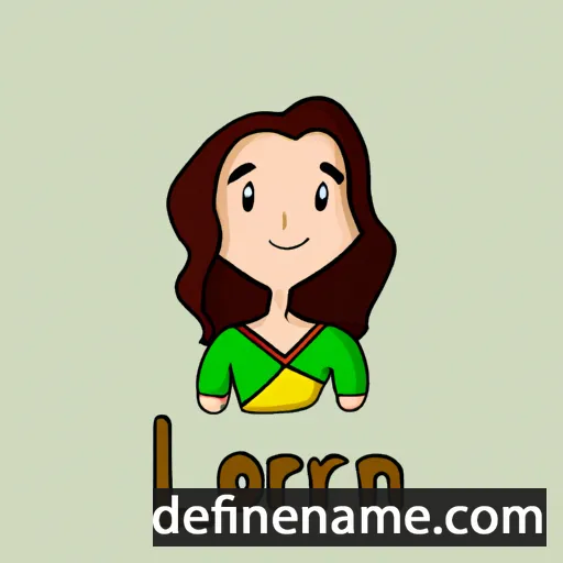 cartoon of the name Lorién