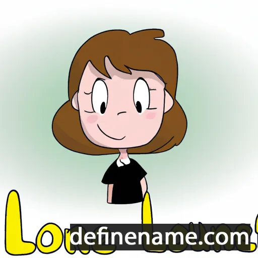 cartoon of the name Louanne