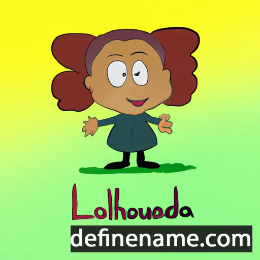 cartoon of the name Loudenia