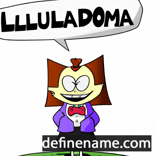 cartoon of the name Loudmilla