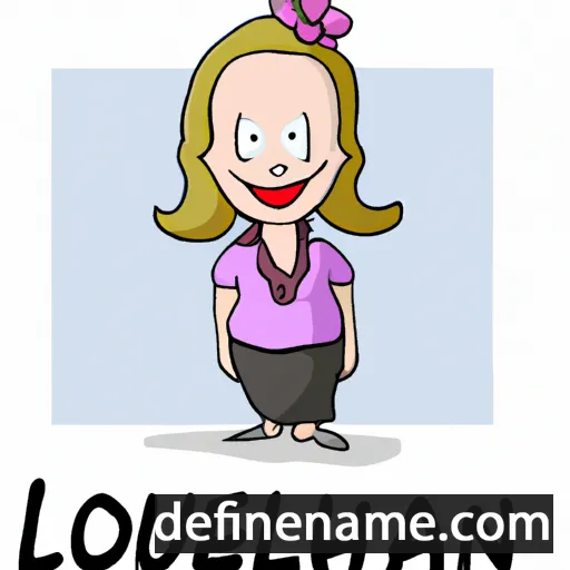 cartoon of the name Louellen