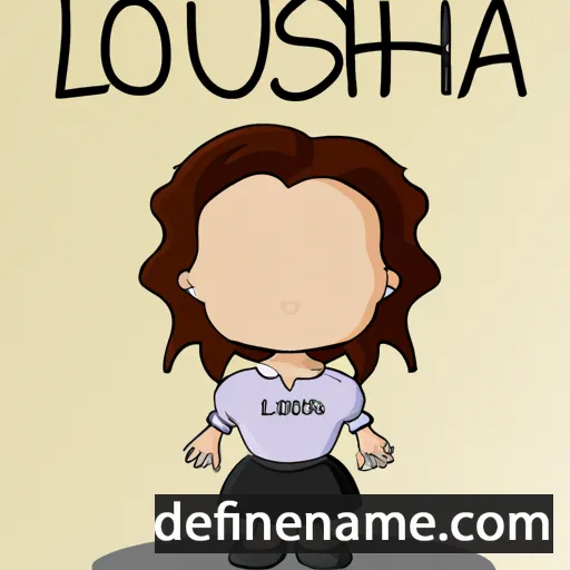 cartoon of the name Louisia