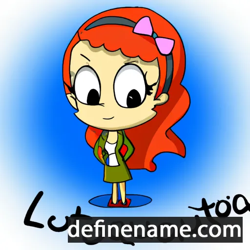 cartoon of the name Loukritia