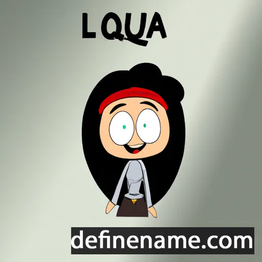 cartoon of the name Louqa