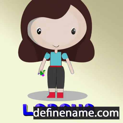 cartoon of the name Lourena